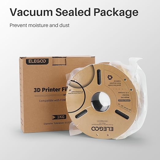 ELEGOO PLA Filament 1.75mm Marble Brick Red 1KG, Rock Stone 3D Printer Filament Dimensional Accuracy +/- 0.02mm, 1kg Spool(2.2lbs) Fits for Most FDM 3D Printers