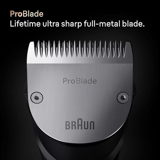 Braun Series 9 PRO All-in-One Beard and Body Trimmer for Men with Gillette Labs Razor, Cordless Grooming System with Precision Length Control, Rechargeable Electric Facial Hair Tool, AIO 9570
