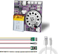 XLW Sound Module, 16MB Push Button, Magnetron, Light Control Activated Recordable Voice Sound Chip Module with LED Light Strip, Speaker, for Greeting Card Audiobook, Xmas Presents Boxes, Kids's Toys.