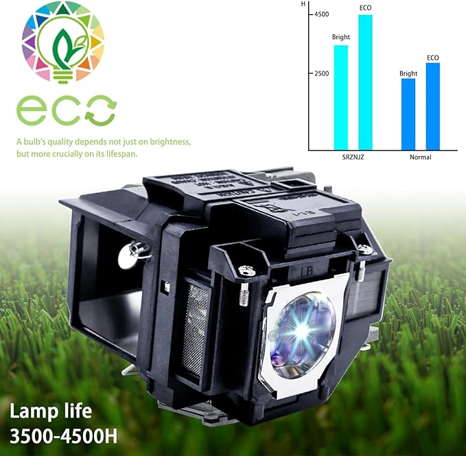 SRZNJZ ELP97 Original Replacement Projector Lamp Bulb for Epson ELPLP97 Powerlite Home Cinema 2200 2250 1080 880 VS260 EX9230 EX9240 EX3280 EX5280 EX7280 X49 W49 982W E20 U50 EB-972 with Housing