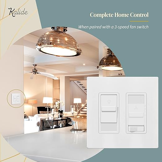TOPGREENER Digital Dimmer Light Switch for 200W Dimmable LED/CFL Lights, Single Pole Led Slide Dimmer Switch, Neutral Wire Not Required, Wall Plate Included, UL Listed, TGDS1-W-10PCS, White,10 Pack