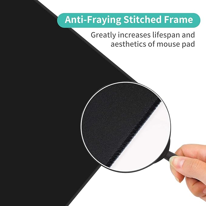 Dynippy Thin Extended Gaming Mouse Pad （31.5 * 11.8 * 0.08 inch） with Stitched Edges Large Mousepad Long XXL Keyboard and Mouse pad Desk Mat for Gaming Office & Home - Almond Blossom