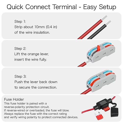 LeMotech DC 48v to 12v Converter 10A 120W Step Down Converter Voltage Reducer IP68 Waterproof Transformer for Golf Cart Truck Boat Vehicle