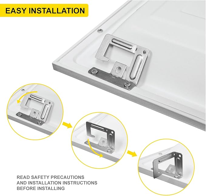 NUWATT 4 Pack 1x4 LED Panel for Drop-in Ceiling, 40W, 3000K Warm White, Super Bright 4400LM, 0-10V Dimmable Flat Backlit Lay in Fixture, Flicker Free Office Lights, 120V-277V, ETL Listed