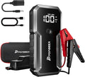 POPDEER Car Battery Jump Starter, 3000A Jump Box (All Gas/ 8.0L Diesel), 12V Car Battery Charger with Dual USB Quick Charge and DC Output, Portable Jump Starter with LED Flashlight