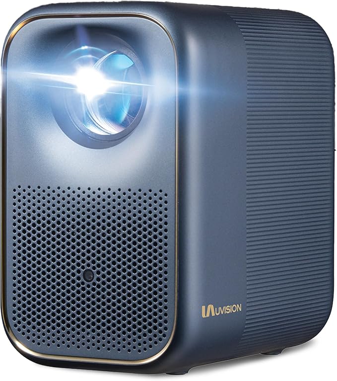 UVISION AllPlay Google TV Smart Porejctor | Native 1080p Full HD | Auto Focus & Keystone | Dolby Audio | WiFi & Bluetooth | Portable Home Theater Kit
