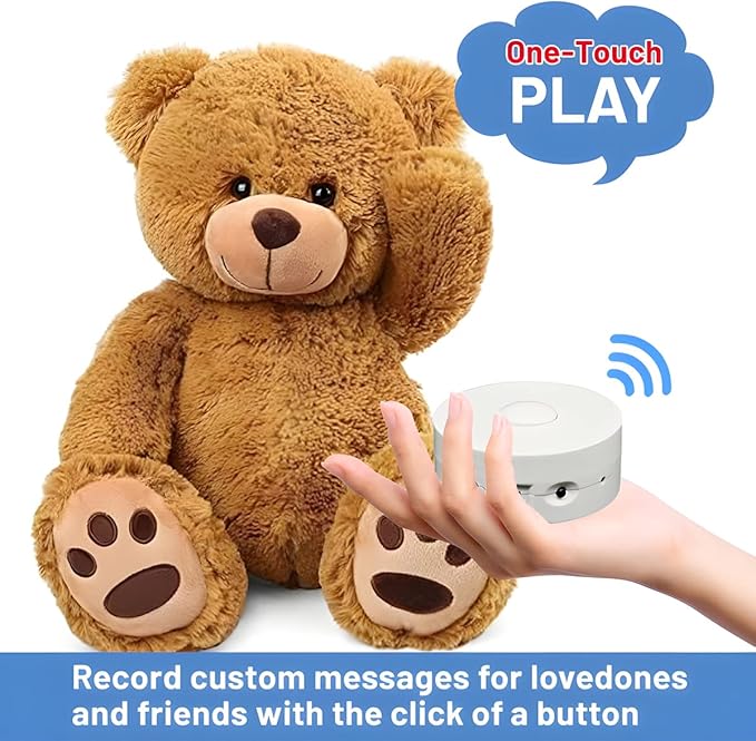 JRGKJCP 16 Minutes Voice Recorder, Record Custom Message for Crafts, Stuffed Bear, Baby Doll, and Pillow