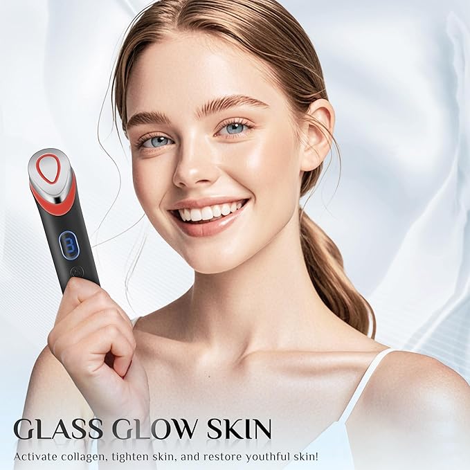 7-in-1 Face Massager Tool with 7 Light,Therapy for Face,Neck,Body,Wrinkle Reduction Device with Enhanced Absorption