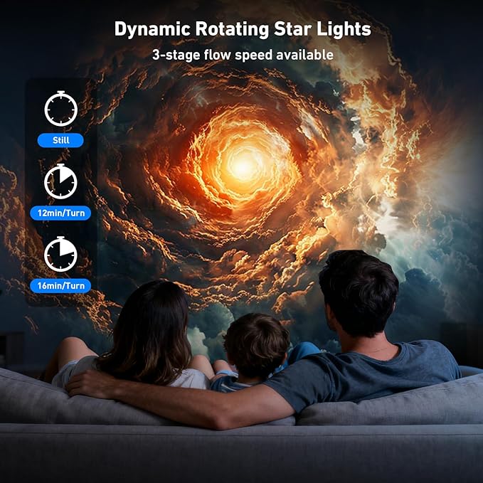 Galaxy Projector Pro, 13 in 1 Home Planetarium Galaxy Projector for Bedroom, Star Projector Galaxy Light with Timer, Adjustable Focus Night Light Projector for Kids Adults Room Decor