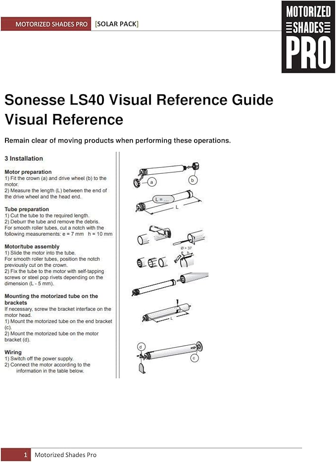 Somfy Sonesse LS40 RTS 404S2 1001636