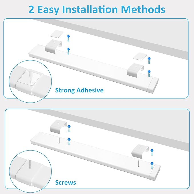 maylit Under Cabinet Lighting Plug in, 6 Pcs 14 Inch Linkable Ultra Bright LED Light Bars, Renter Friendly Lamp, Wired Indoor Lights for Kitchen Cabinet, Counter, Workbench, Desk, Shelf, Cool White