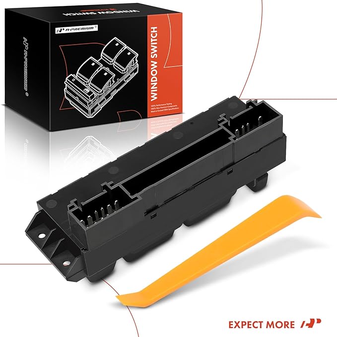A-Premium 15062650 Master Power Window Switch Compatible with 2000 2001 2002 Chevy Silverado Tahoe Suburban Avalanche & GMC Sierra 1500 HD 2500 HD 3500 Yukon XL & Cadillac Escalade