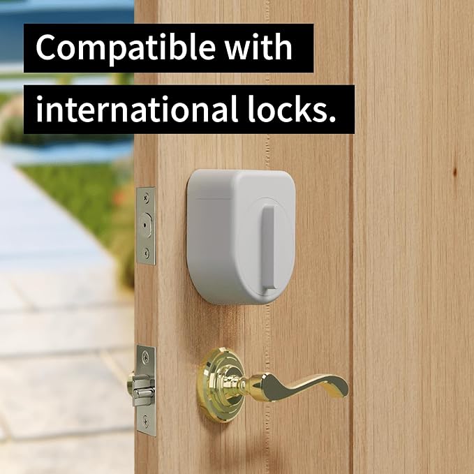 CANDY HOUSE Sesame 5 US, Smart Lock, Bluetooth Electronic Deadbolt, Auto-Lock, Keyless Entry Door Lock for Front Door, Fits Your Existing Deadbolt, for Airbnbs Vacation Rentals (White)