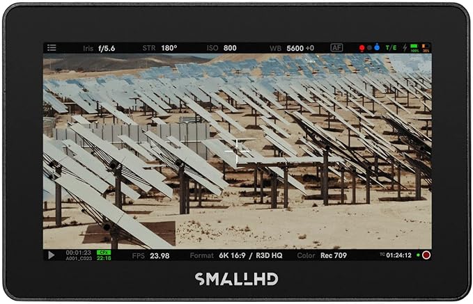 SmallHD Cine 5 Camera Monitor with 5-Inch 1920 x 1080 Touchscreen Display, 3G-SDI/HDMI, Bright 2000nits Daylight Viewable LCD Panel, for Video Production