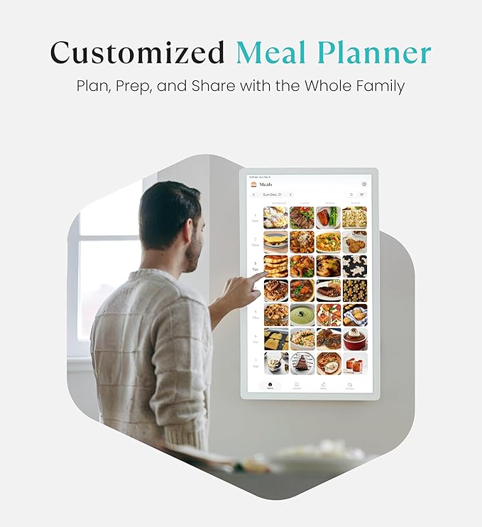 Cozyla Mate Calendar+ 2: 32" 4K Digital Calendar Wall Touch Screen Chore Chart Customizable Dashboard Smart Electronic Display for Family Schedule Meal Plan All App Support Wall Mount Planner for 2026