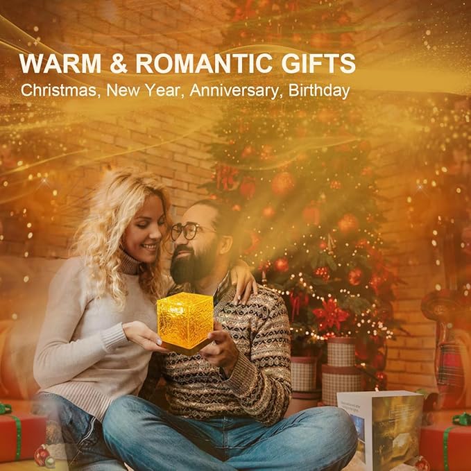 ACENZ Ocean Wave Projector Light,16 Colors Ocean Lamp Water Ripple Cube Night Light with Remote for Bedrooms,Games, Birthdays,Festivals (Ocean Lamp)