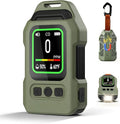 Lwuey Portable Carbon Monoxide Detector for Travel, Professional 4-in-1 Square CO Monoxide Monitor with Audible and Visual Alarm Rechargeable Backlit LCD Screen 300HR Standby for Home Car Camping Tent
