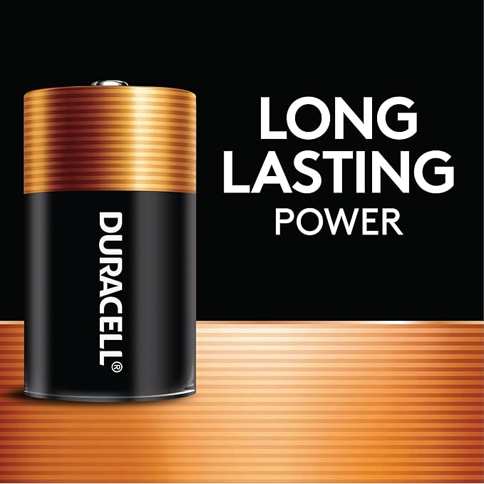 Duracell Coppertop C Batteries, 10 Count (Pack of 1), C Battery with Long-lasting Power, All-Purpose Alkaline Battery for Household and Office Devices