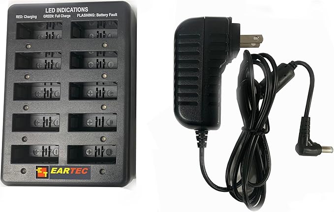 EARTEC UL4S Ultralite-HD 4-Person Full Duplex Wireless Intercom Headset Communication System, Single Ear Headsets, Up to 1000ft Range, U.S. Company