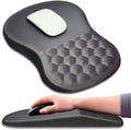 KUOSGM Mouse Pad Wrist Support, Ergonomic Mouse Pad with Massage Dot, Comfortable Computer Mouse Pad for Laptop, Wrist Rest Pain Relief Mousepad with Non-Slip PU Base for Office & Home, 12 x 8 in