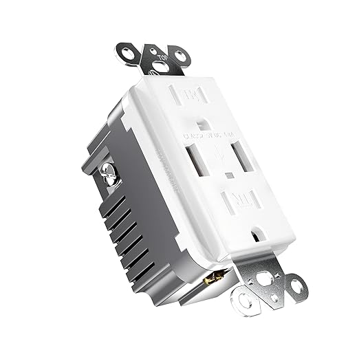 EverElectrix 10 Pack 4.8A Wall Outlet with USB Ports 15Amp Duplex USB Wall Outlets Tamper Resistant Outlet Charger, UL Listed, Electrical Outlet with Dual Port, White Outlets Receptacles
