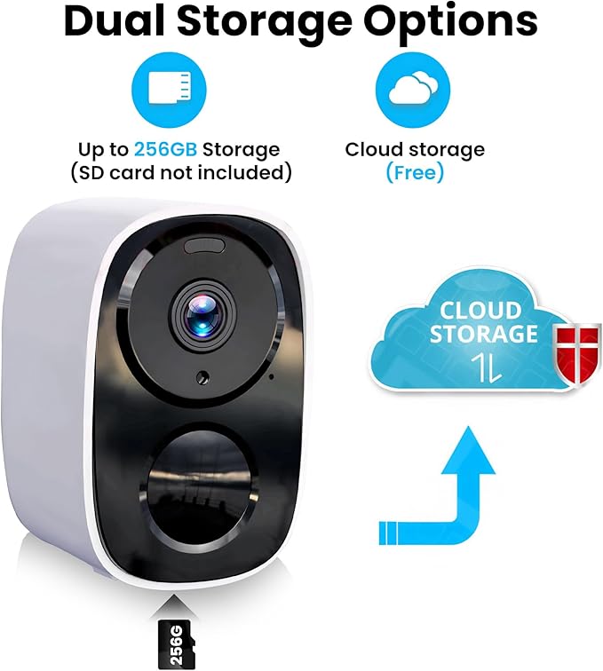 2025 Upgraded 2K Security Cameras Wireless Outdoor (2 Pack), Free Cloud Storage, Long Battery Life, AI Motion Detection, Spotlight & Siren, Waterproof, WiFi Surveillance Outdoor Camera with 2-Way Talk