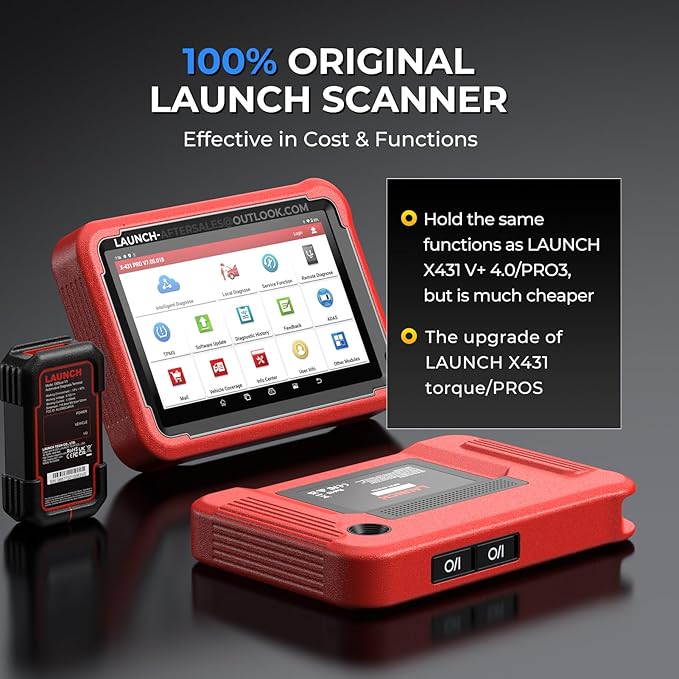 Launch X431 PROS V 5.0, 2026 Newly Bidirectional Scan Tool, Bluetooth Launch Scanner with DBSCar VII Connector,38+ Reset for All Cars,Online ECU Code,CANFD,FCA AutoAuth,VAG Guide,2 Yrs F-Ree Update