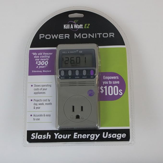 P3 International P4460 Kill A Watt EZ Electricity Usage Monitor, grey (5-Pack)