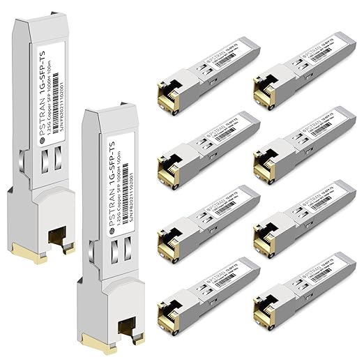 OPSTRAN 1000BASE-T SFP RJ45 Copper Transceiver Module Compatible with Dell Force10 GP-SFP2-1T SFP-1G-T 310-7225 407-BBOS 100m Cat5e/6 10 Pack