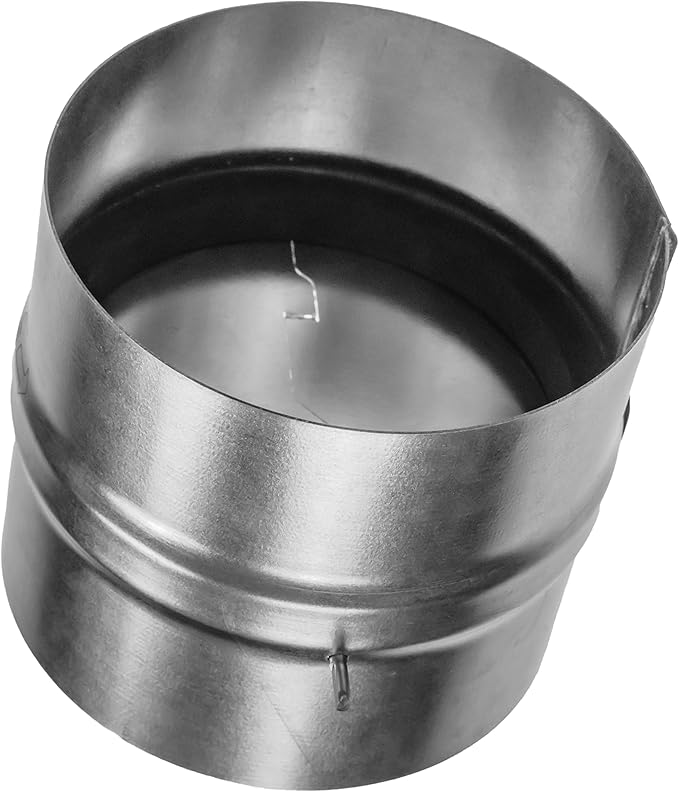 Repa Market 4 Inch Backdraft Damper – Galvanized Steel Draft Blocker/One-Way Airflow Vent Stopper/HVAC Exhaust Dryer Duct Connector – Inline Spring-Loaded Backflow Preventer for Secure Ventilation