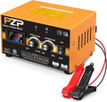 PZP 12V Manual Battery Charger Maintainer, 0 to 10A Arbitrarily Adjustable Car Battery Trickle Charger, Battery Desulfator with Repair, Winter Mode, Suitable for Lawn Mower, AGM, Deep Cycle Batteries