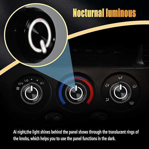 Xomzema 3Pcs Upgraded Control Switch Knob for Toyota Tundra 2000-2006,Air Conditioning AC Heater Blower Fan Climate Control Knobs Switch Button,Replaces 55905-0C010 559050C010