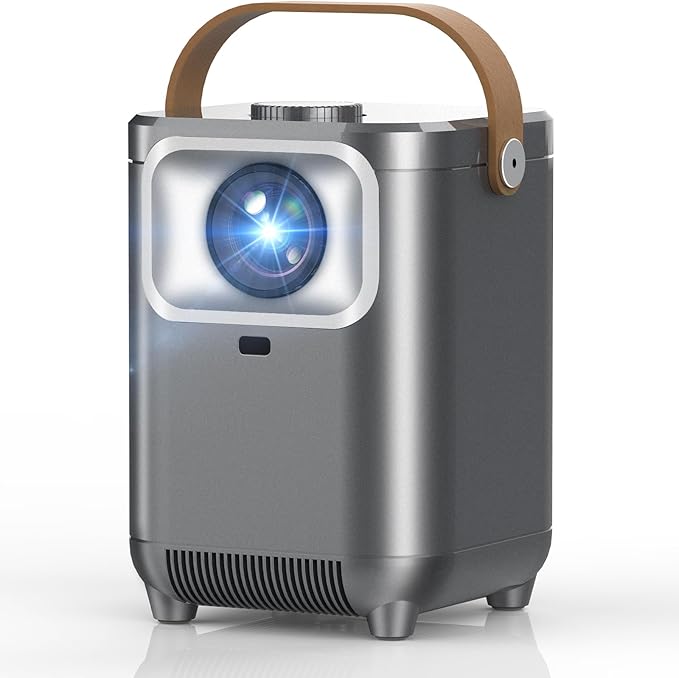 【Electric Focus & Auto Keystone】TMY Portable Projector with WiFi and Bluetooth, 1080P Projector with Zoom, Movie Projector for Phone/Laptop/TV Stick/HDMI/USB, Mini Projector for Bedroom or Outdoor