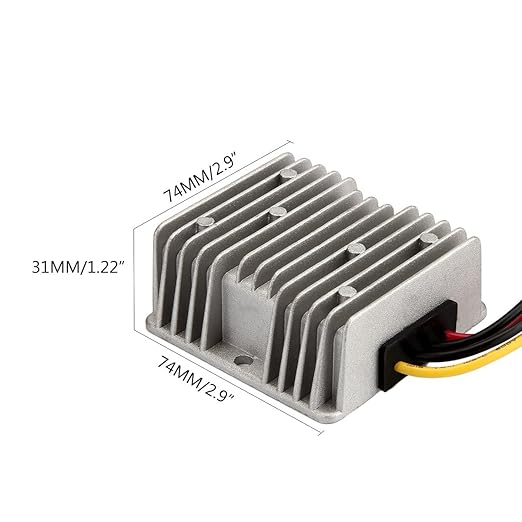 SUPERNIGHT 10A 120W Golf Cart Converter 48V 36V to 12V Regulator Step Down Waterproof DC/DC Transformer for Golf Cart Power Module and Club Car