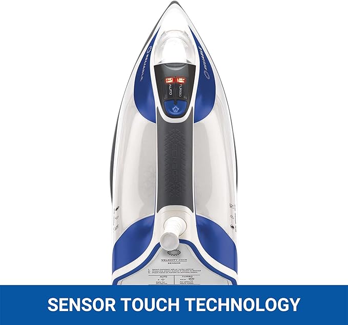 Reliable Velocity 240IR Steam Iron for Sewing, Quilting and Clothes, 1800W Compact Vapor Generator, Leak Free Continuous Steam, Touch Activated Control, Scratch Resistant and Easy to Clean Soleplate