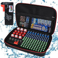 keabys Battery Organizer Holder Storage Case with Tester,Waterproof Carrying Case Bag,Battery Vault Box for Garage Organization Holds 199+ Batteries AA AAA C D 9V (Batteries are Not Included) (200+)