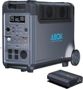 Portable Power Station with 500W Alternator Charger, 3840Wh LiFePO4 Battery, 3600W Electric Solar Generator for Garage, Home, Off-Grid Living, Camping, RVs, Outdoor Adventures, Power Outages
