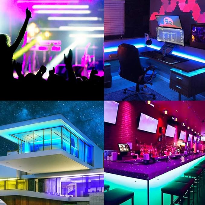 Timelux TV LED Backlights, 10ft LED Strip Lights Behind TV USB Operated Color Changing for 46-65 Inch TV RGB 5050 LED Tape Lights with IR Remote Controller and Dimmable