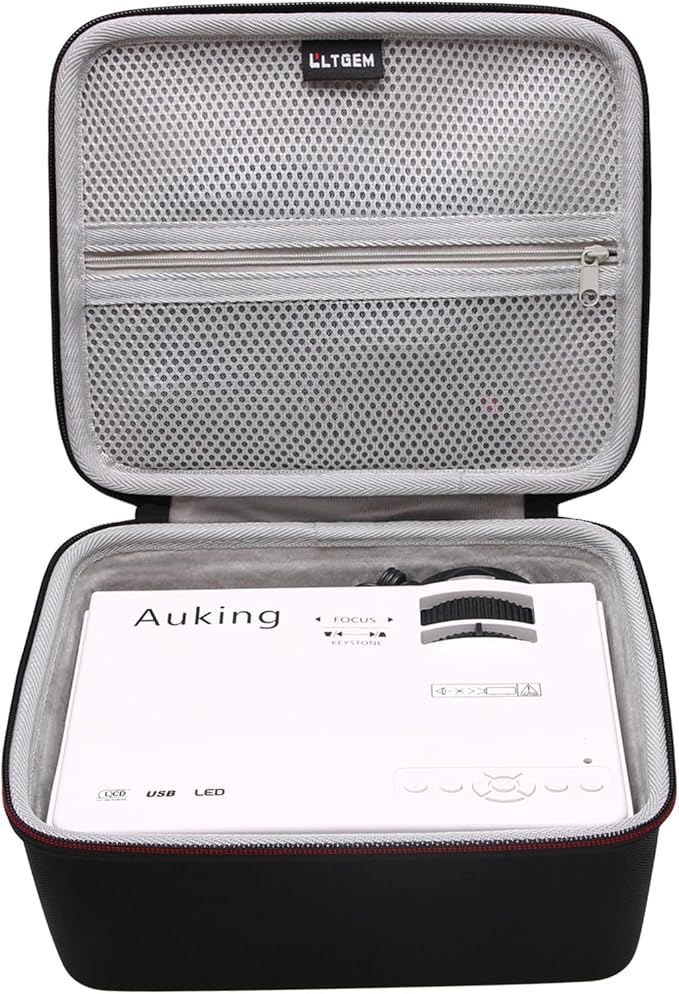 LTGEM Projector Case Compatible with AuKing Projector 2025/2024 Upgraded Mini Projector(Inside: 8.4"x7.2"x3.2"), Case Only