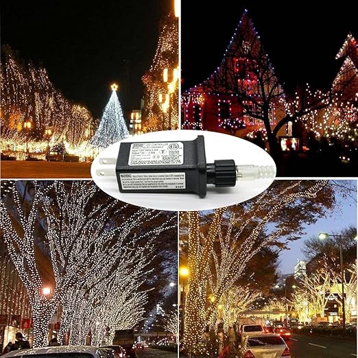 2 Pcs 8 Mode Light LED Transformer 12V LED Controller Class 2 Power Supply,Transformer US Plug Adapter Replacement for String Light, not Fit 8 Mode with Control Box and 1 Mode String Light