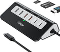 intpw USB C Hub 10Gbps, 9-in-1 USB C Docking station with 4K@60Hz HDMI, Type-C & 2 Type-A 3.2, 2 USB-A 2.0, PD 100W, SD/TF Port, Black Aluminum USB Hub for Laptop, iPhone 16/15 Series, MacBook Air/Pro