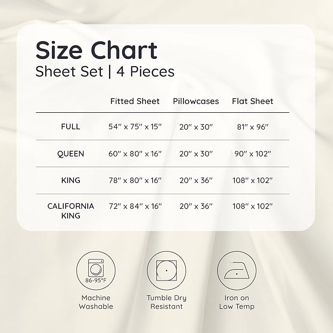 Bambaw 100% Viscose Derived from Bamboo Queen Sheet Set – 4pcs Soft Bedding Set, Deep Pocket Queen Cooling Sheets Fits Up to 16'' with Elastic Corner Straps (Dark Gray)