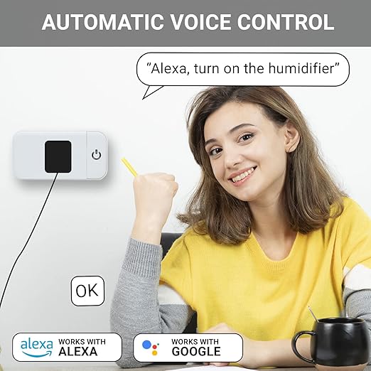 Lunabode LED Smart Plug - 2 Pack Smart Home 2.4G Wi-Fi Plugs Outlet Works with Echo, Alexa & Google Home | Smart Plug for Home with Timer, Remote,Voice & Group Controller | No Hub Required