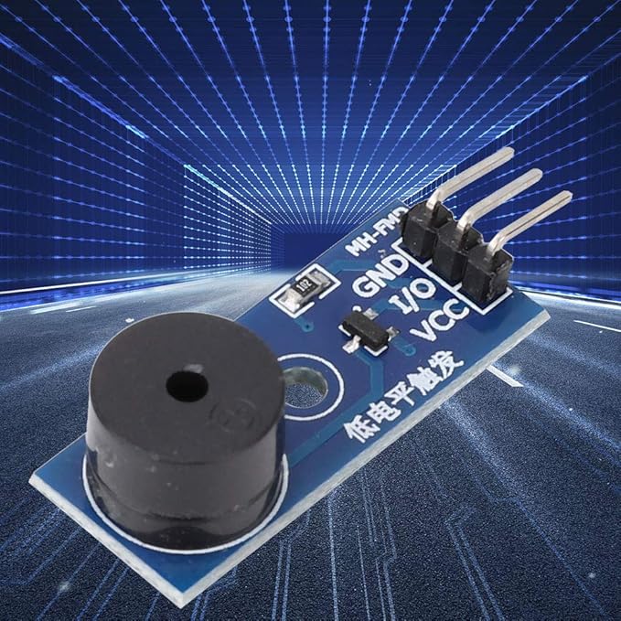 Passive Buzzer Module, 5 Pcs 3. 3-5V Passive Low Level Buzzer Frequency Controllable Sound Module with 3 Pin Control for Electronic Projects