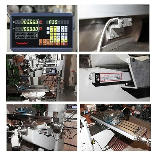 26" 30" 12" DRO 3 Axis Digital Readout 5um Precision Linear Glass Scale 650mm+750mm+300mm Travel Length for for Drill/EDM/Milling/Grinding/Lathe Machine.