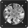 XUFOPLY 8 Inch Exhaust Fan, 110V 80W Wall Mounted Vent Fans 2600RPM Kitchen Bathroom Windows Fan Metal Extractor Fan for Attic, Garage, Window Ventilation (Black, 8 Inch)