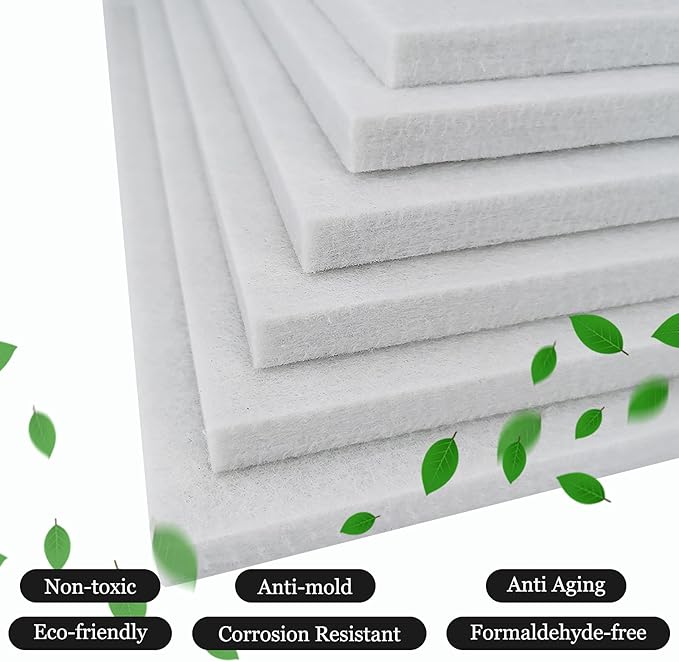 BXI Sound Absorber - 31.5 X 23.6 X 3/8 Inches 6 Pack High Density Acoustic Absorption Panel, Sound Absorbing Panels Reduce Echo Reverb, Tackable Acoustic Panels for Wall and Ceiling Acoustic Treatment