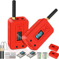 Meshnology 2 Set ESP32 LoRa V3 Module Board with 915 MHz Antenna + 3000mAh Battery + Protect Case - with WiFi Blue Tooth SX1262 CP2102 0.96” OLED Display Type C for Ar duino Meshtastic IOT (N35, Red)
