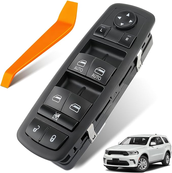 Dacall Master Power Window Switch Fits for Dodge Durango 2016-2022, Jeep Grand Cherokee 2016-2021, Front Left Driver Side Control Door and Windows, Replaces 68289802AA, 68289802AB, 68319802AA