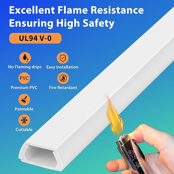 Wall Cable Hider Kit, 116in TV Wire Hider for Wall, Paintable Cord Hider Wall, Cord Organizer Hide 1-2 Cords Wall Mounted TV, Wire Cover for Wall, Cord Concealer 7XL16.5 W0.86 H0.43in, Beige